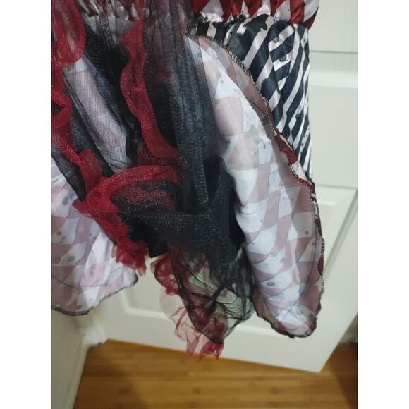 Spirit Halloween Twisted Clown Circus Misfit Zombie Dress Girls XL One Piece - Picture 5 of 5